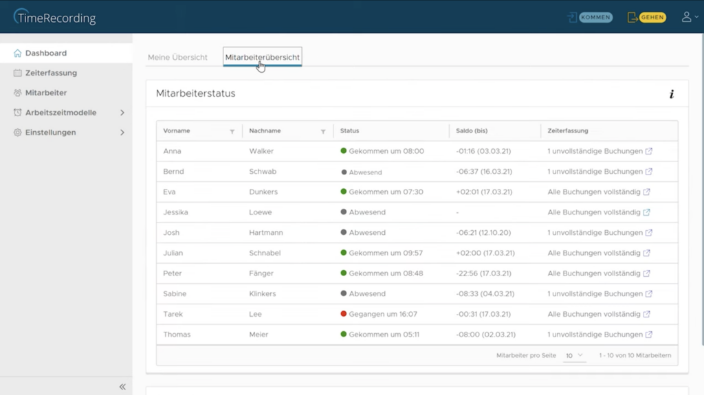 UI TimeRecording