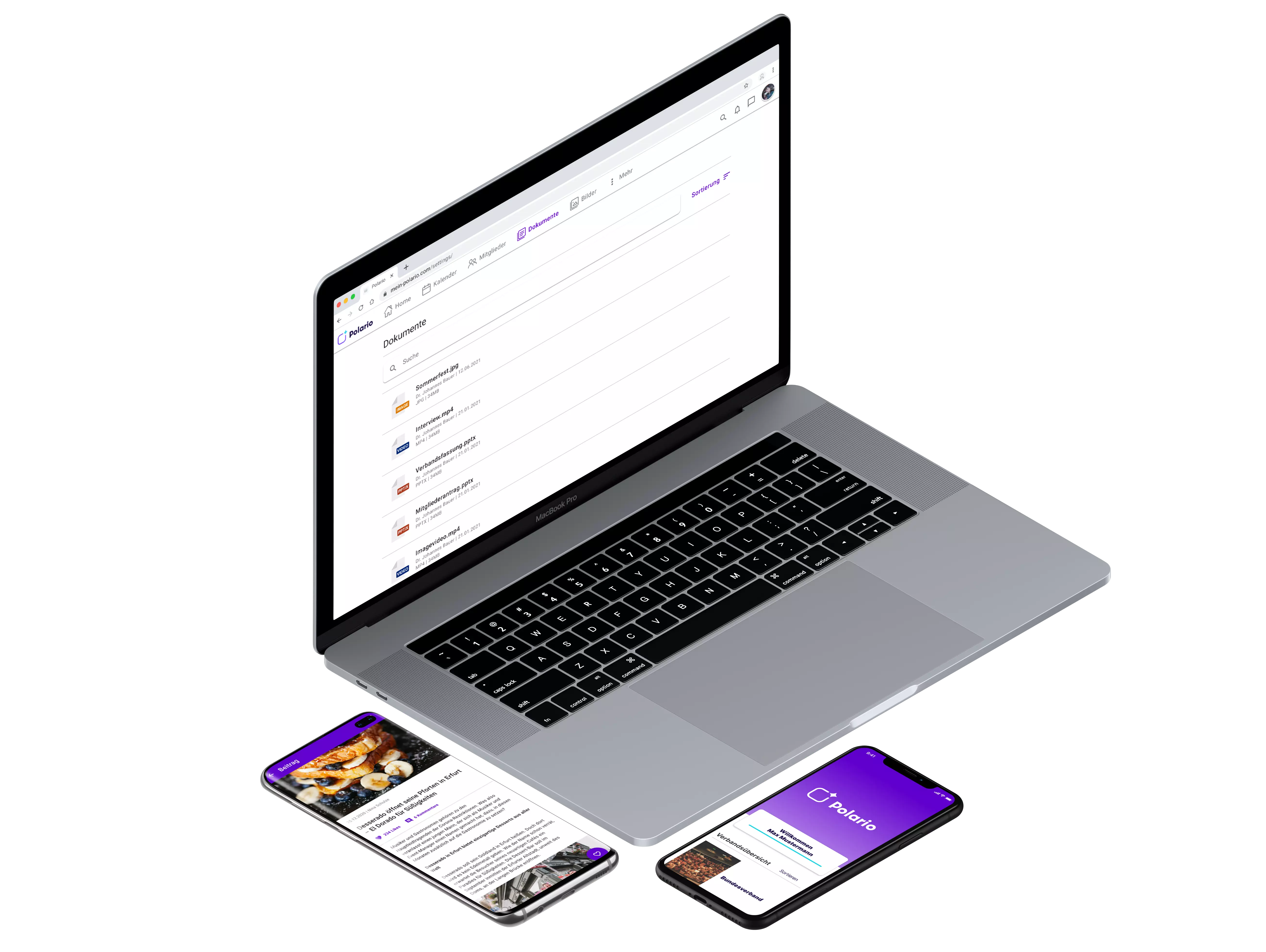 Polario unterstützt iOS, Android & Web