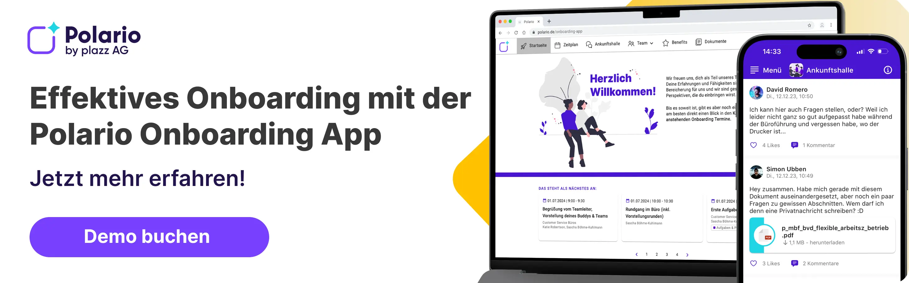 Effektives Onboarding mit der Polario Onboarding App