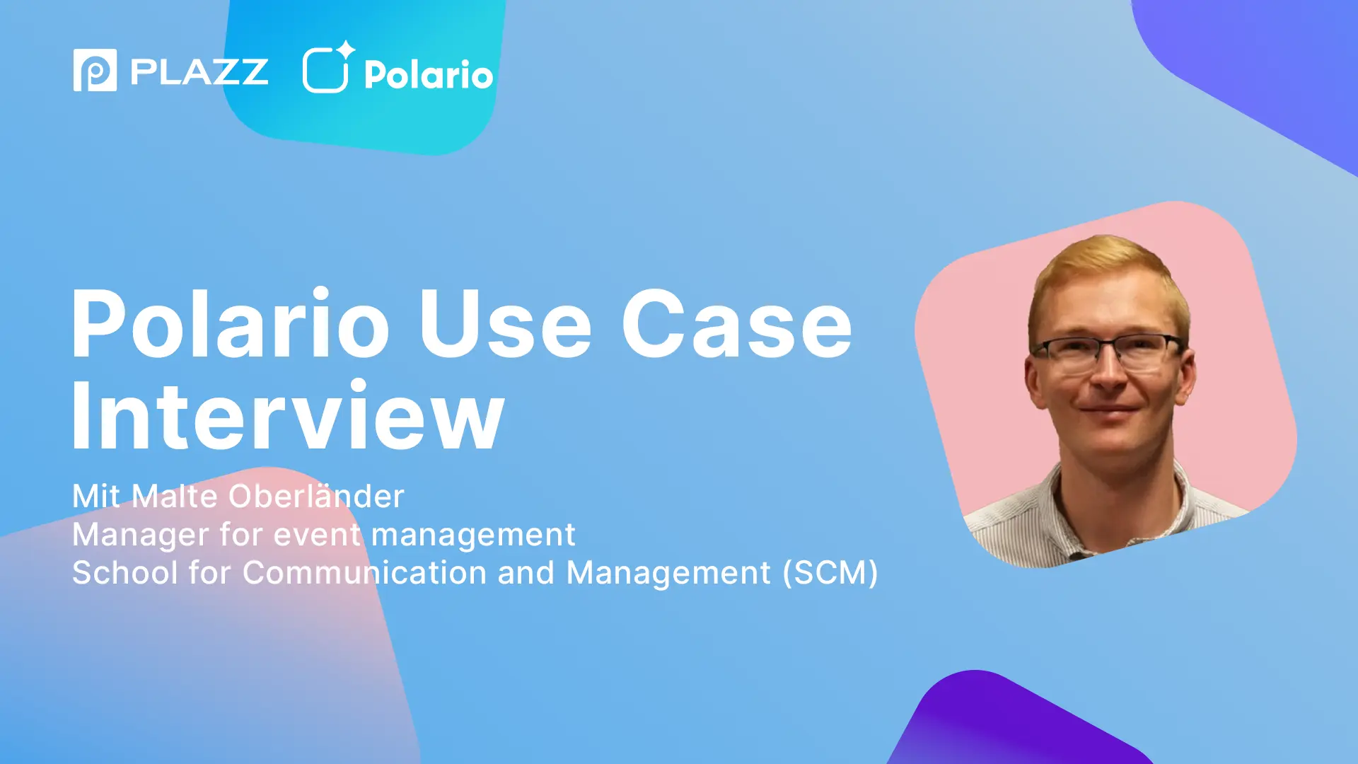 Interview zur SCM Event App von Polario