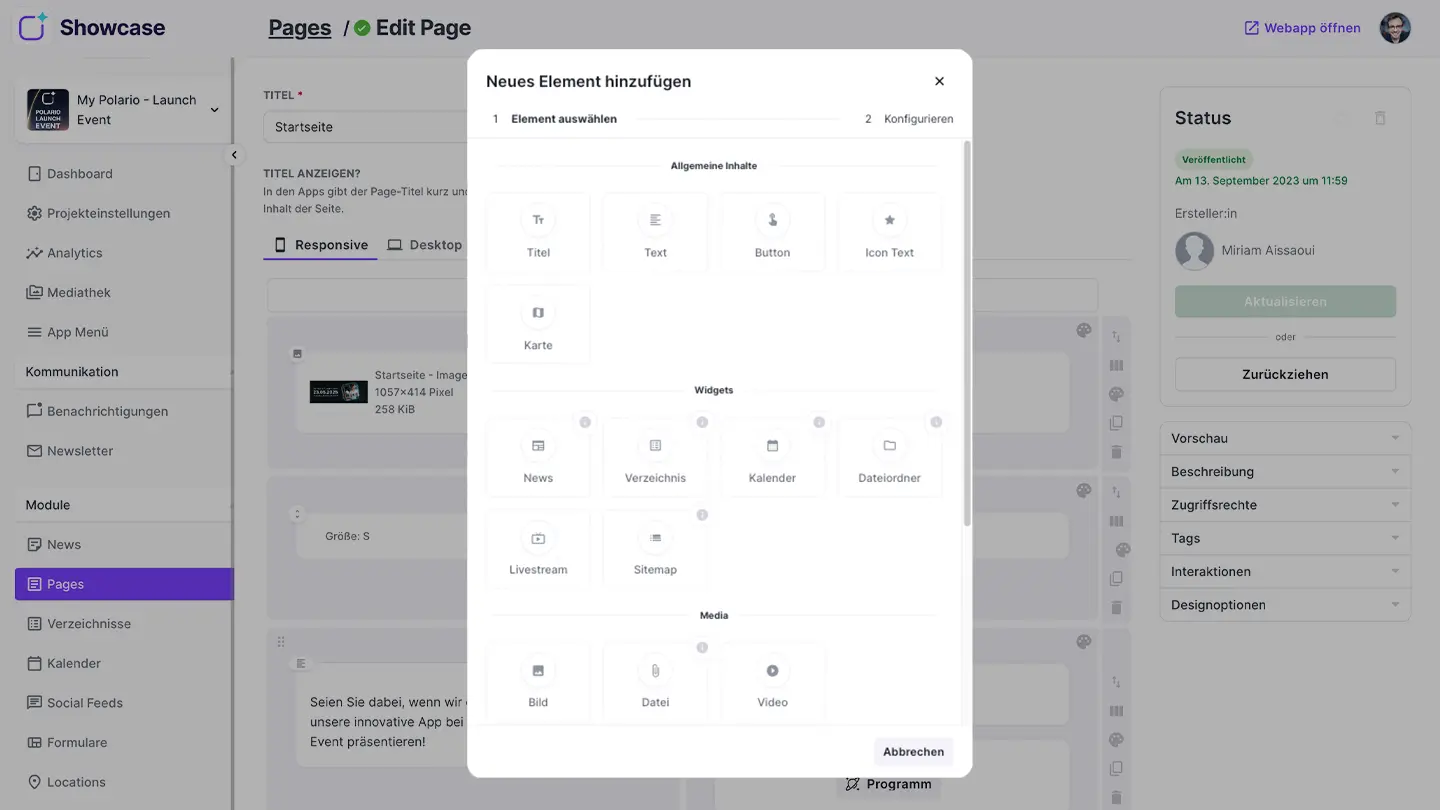 7 - Page Widgets