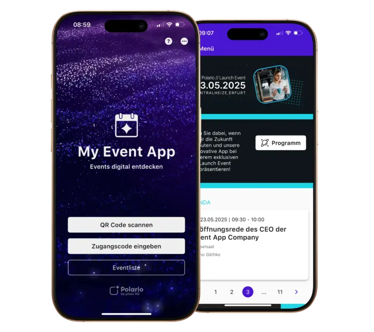Polario Hub & Event App Dashboard