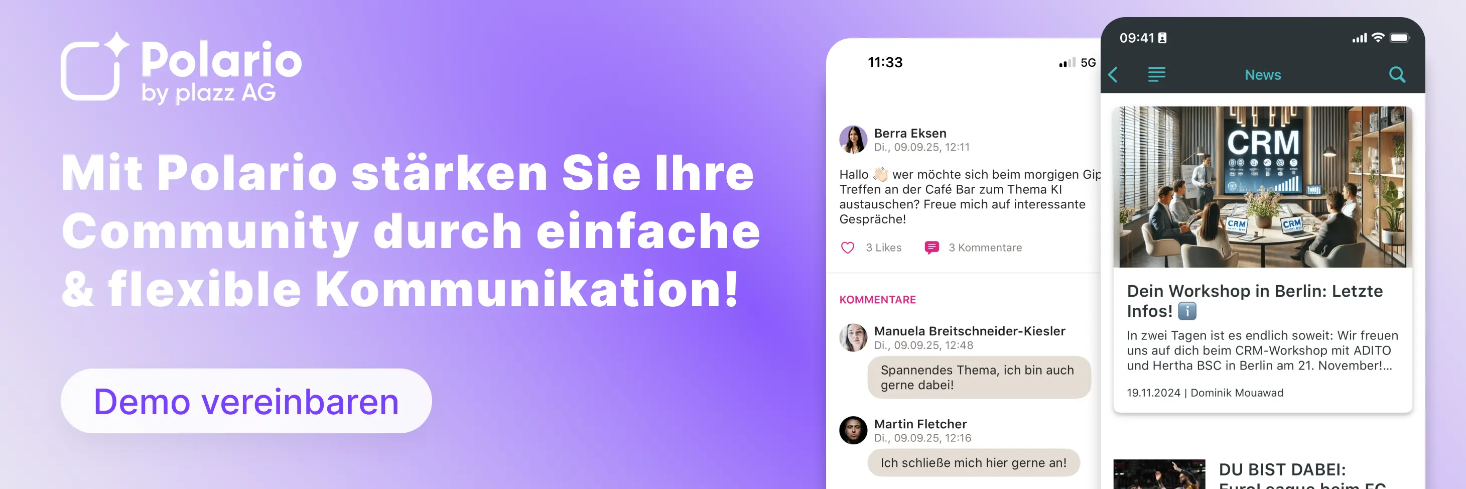 CTA - Community App Demo buchen