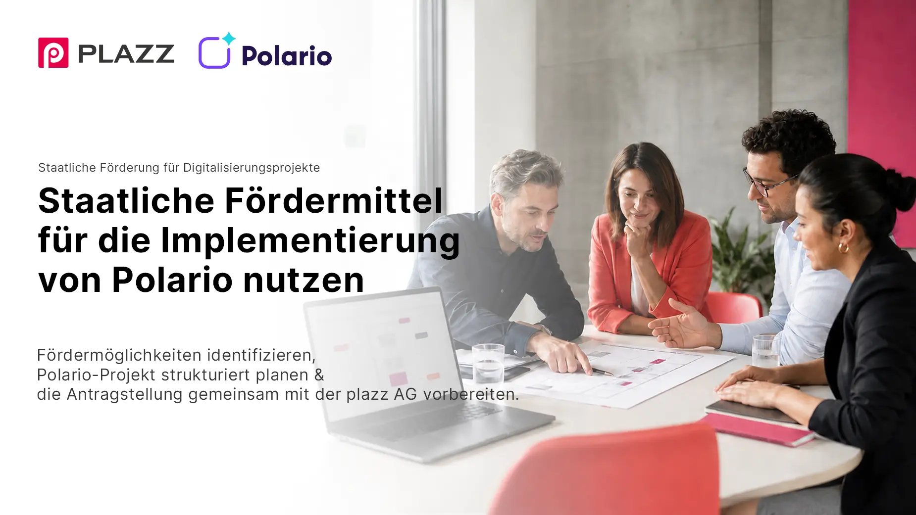 Projektteam plant die Implementierung von Polario und bereitet einen Antrag auf staatliche Digitalisierungsförderung vor.